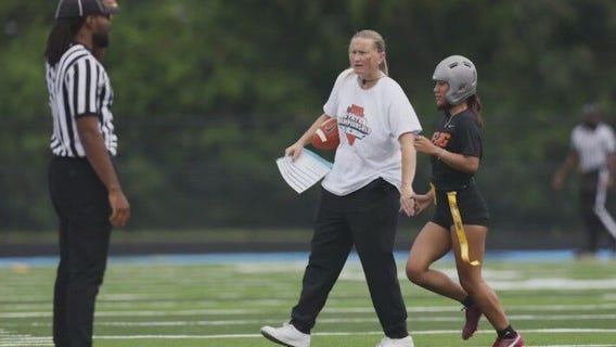 Rachel Karos named Bears girls flag football coach of the week