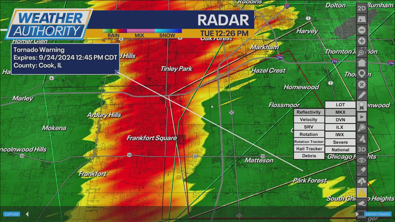 Tornado Warning issued for Cook County
