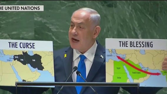 Netanyahu, at UN, vows that Israel will keep ?degrading Hezbollah? until its objectives are met