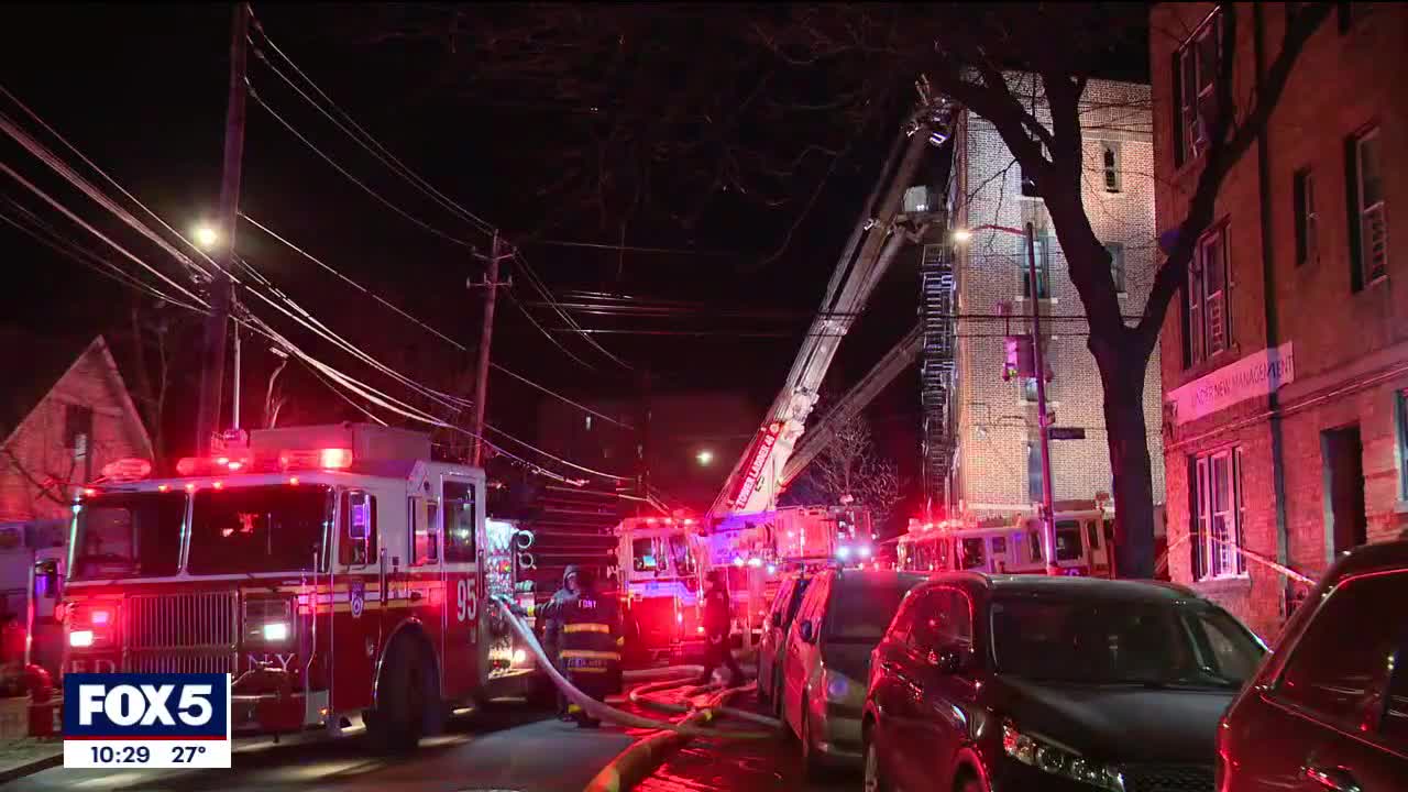 Fire rips through apartment in the Bronx