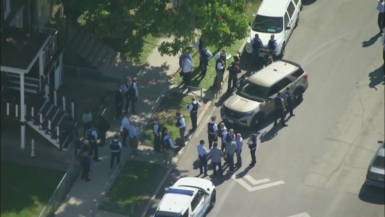 Heavy police presence in Englewood