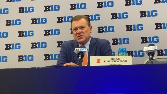 Illinois head coach Brad Underwood talks at Big Ten Media Days