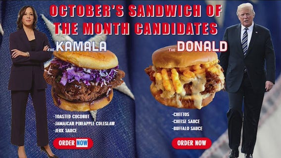 Kamala vs. Donald: Chicago's Roost Chicken hosts sandwich showdown