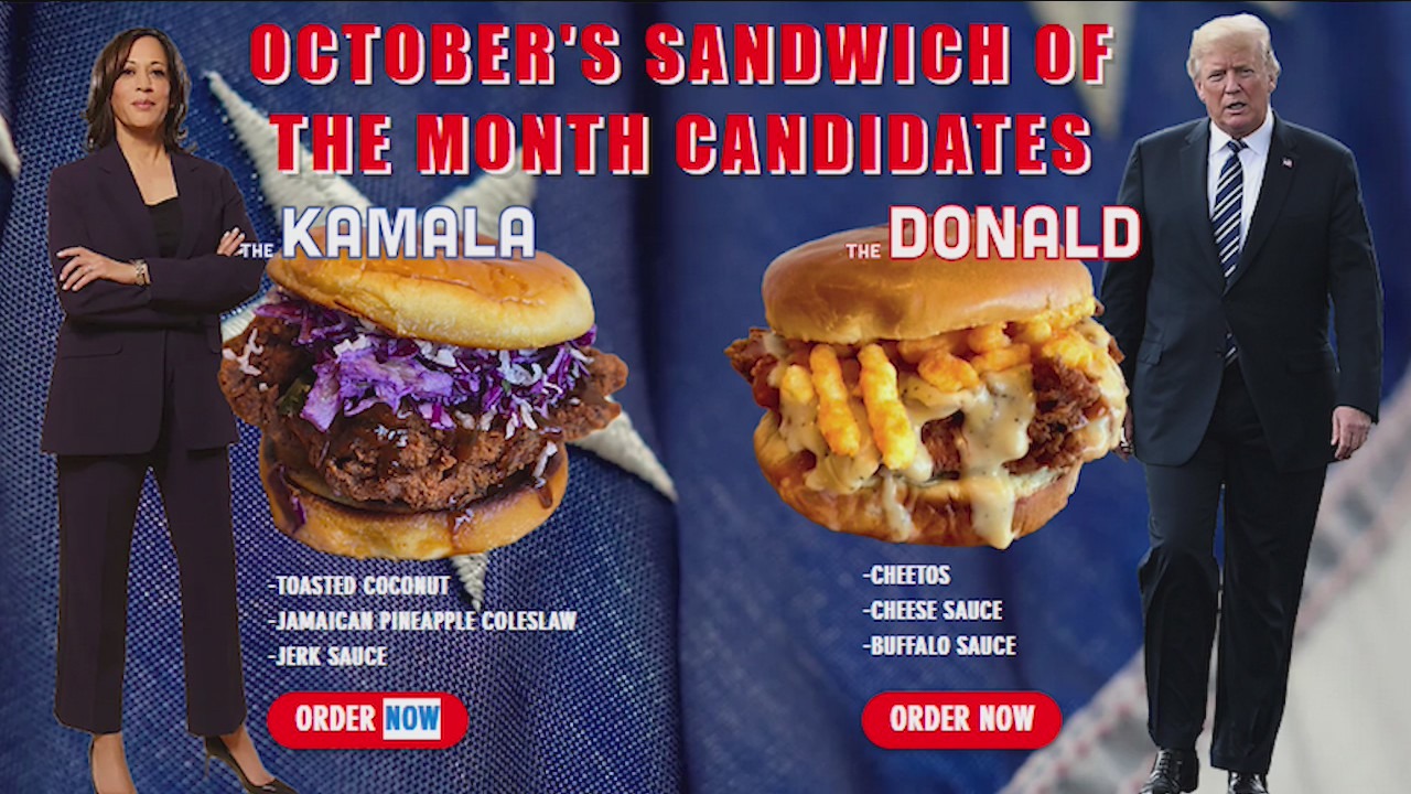 Kamala vs. Donald: Chicago's Roost Chicken hosts sandwich showdown