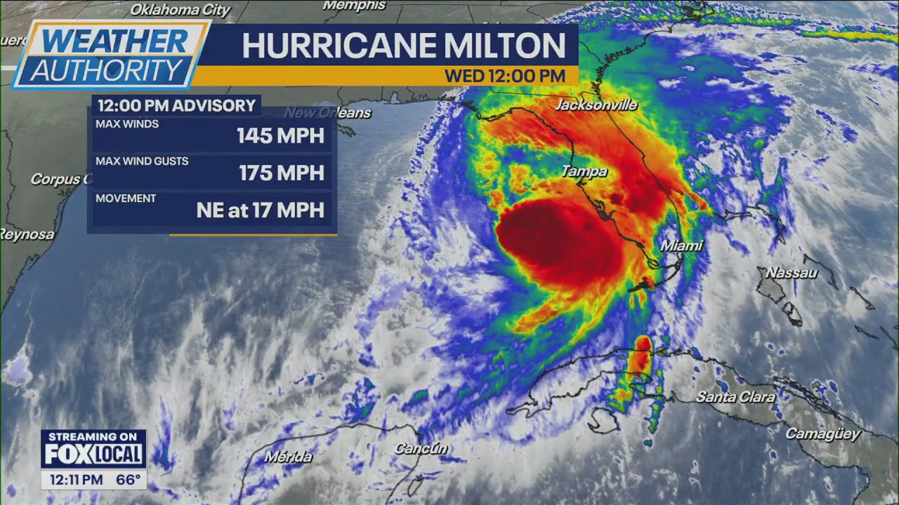 Hurricane Milton timeline: Tornadoes confirmed, storm surge details