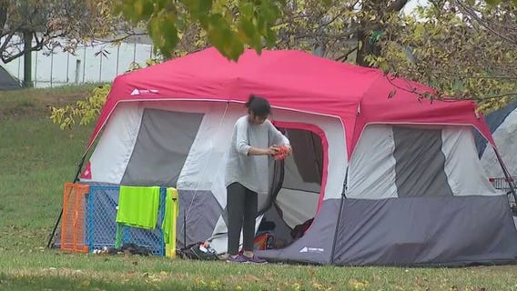 Tent communities growing along Chicago's lakefront