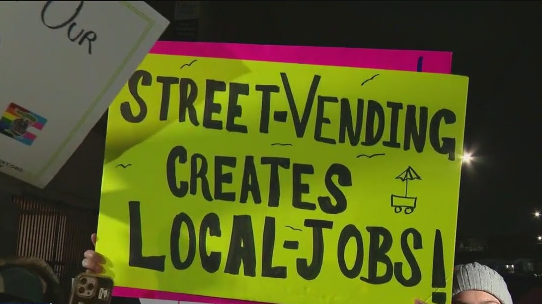 Street vendors protest Mayor Adams' policies