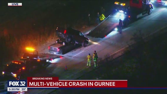 Crash involving several vehicles in Gurnee