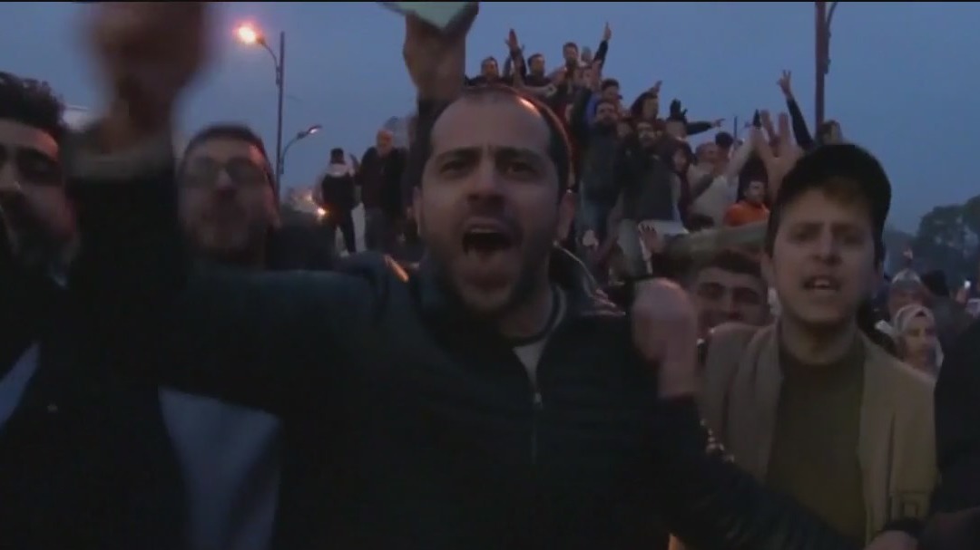 Syrians celebrate after rebels topple Bashar al-Assad regime