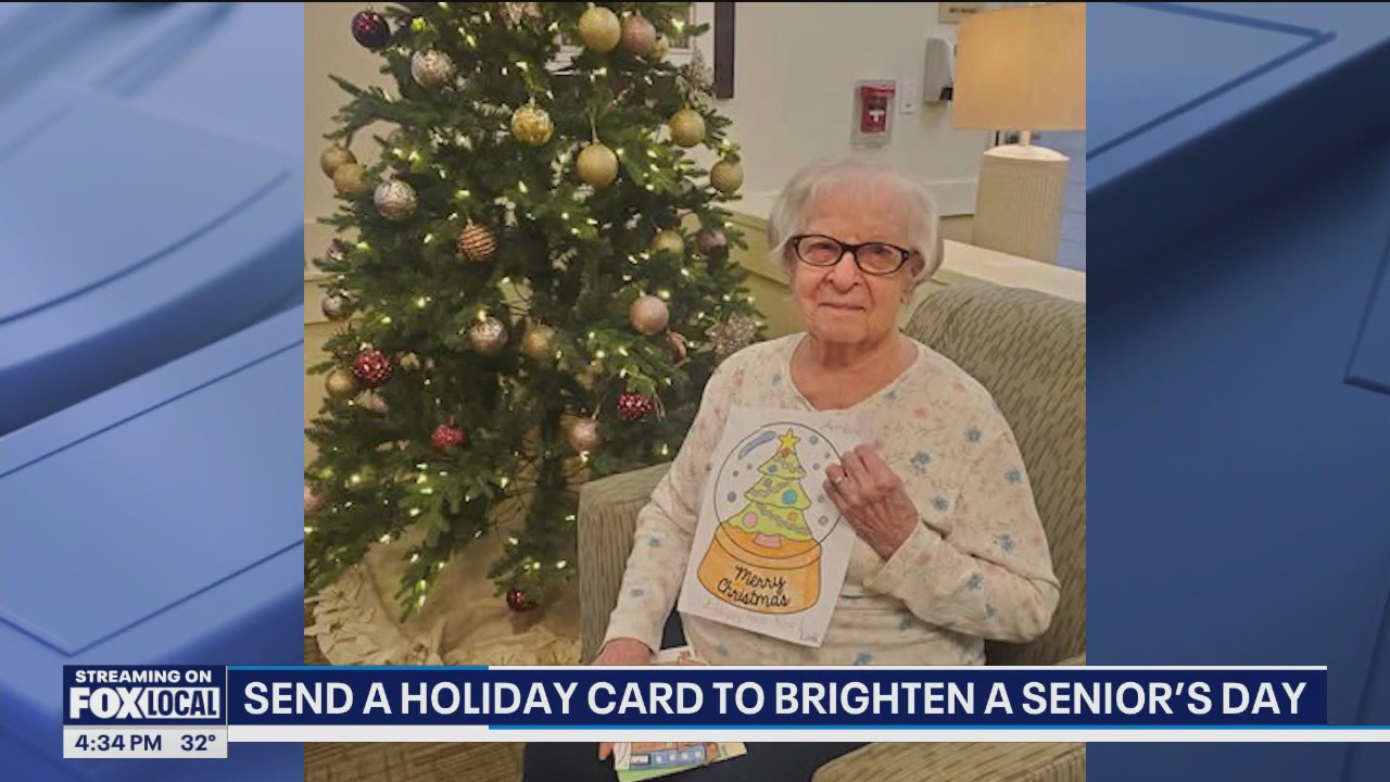 Send a holiday card to brighten a senior's day