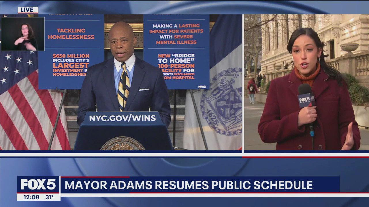 Mayor Adams returns to public schedule as legal case reportedly dropped