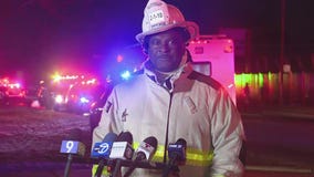 Fire officials give update on massive warehouse fire