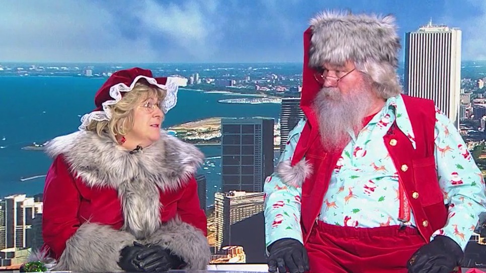 Santa and Mrs. Claus stop by the Fox 32 studio as they travel across the Chicago area