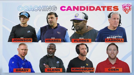 Bears Game Day Live: The latest on the Bears' coaching search