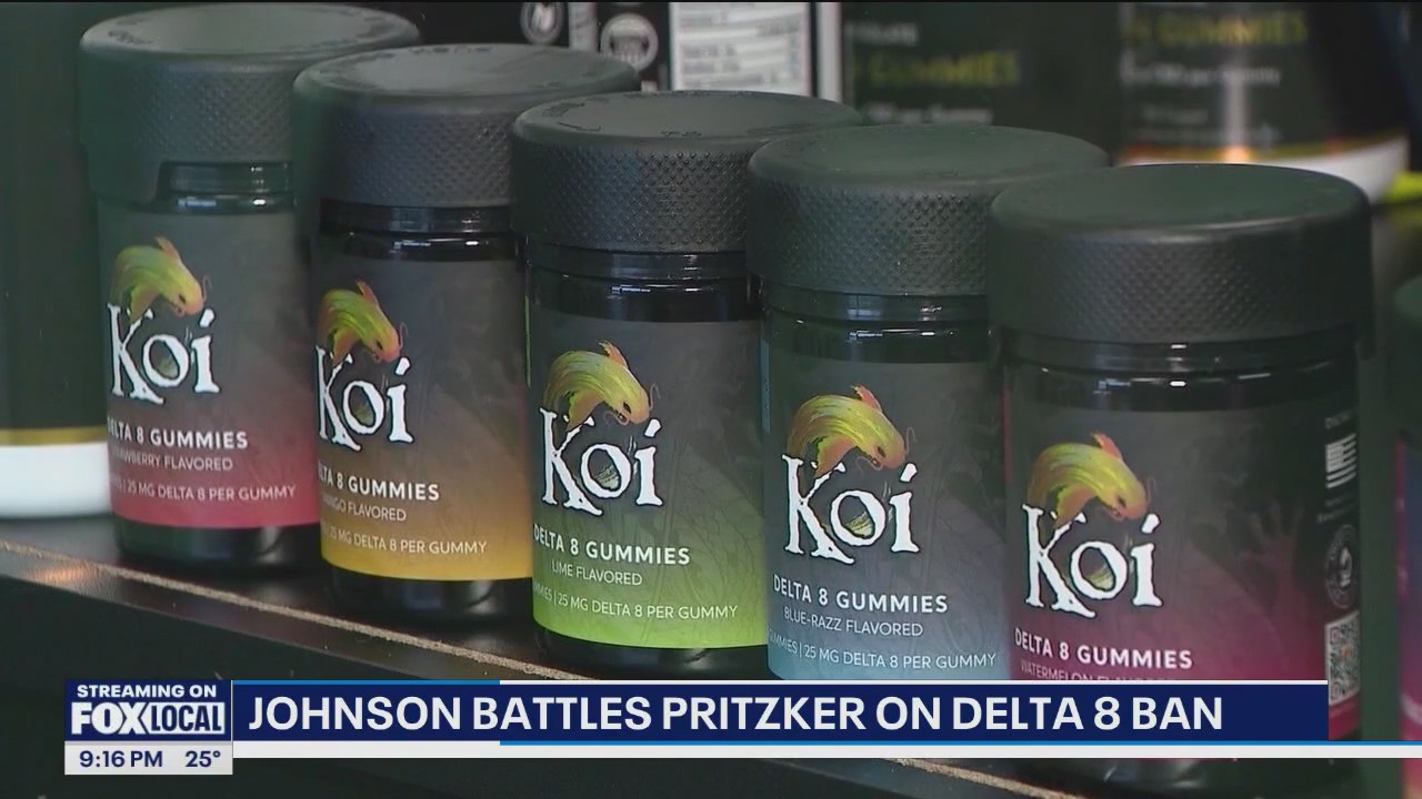 Johnson battles Pritzker on Delta 8 ban