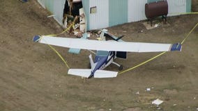 Small plane crashes at suburban airport