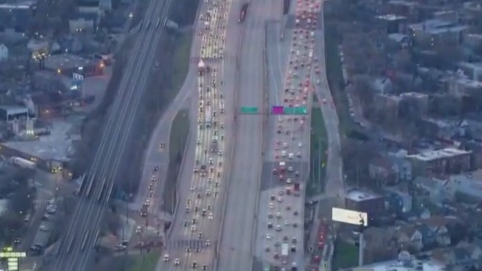 Average Chicagoan spent 102 hours in traffic last year