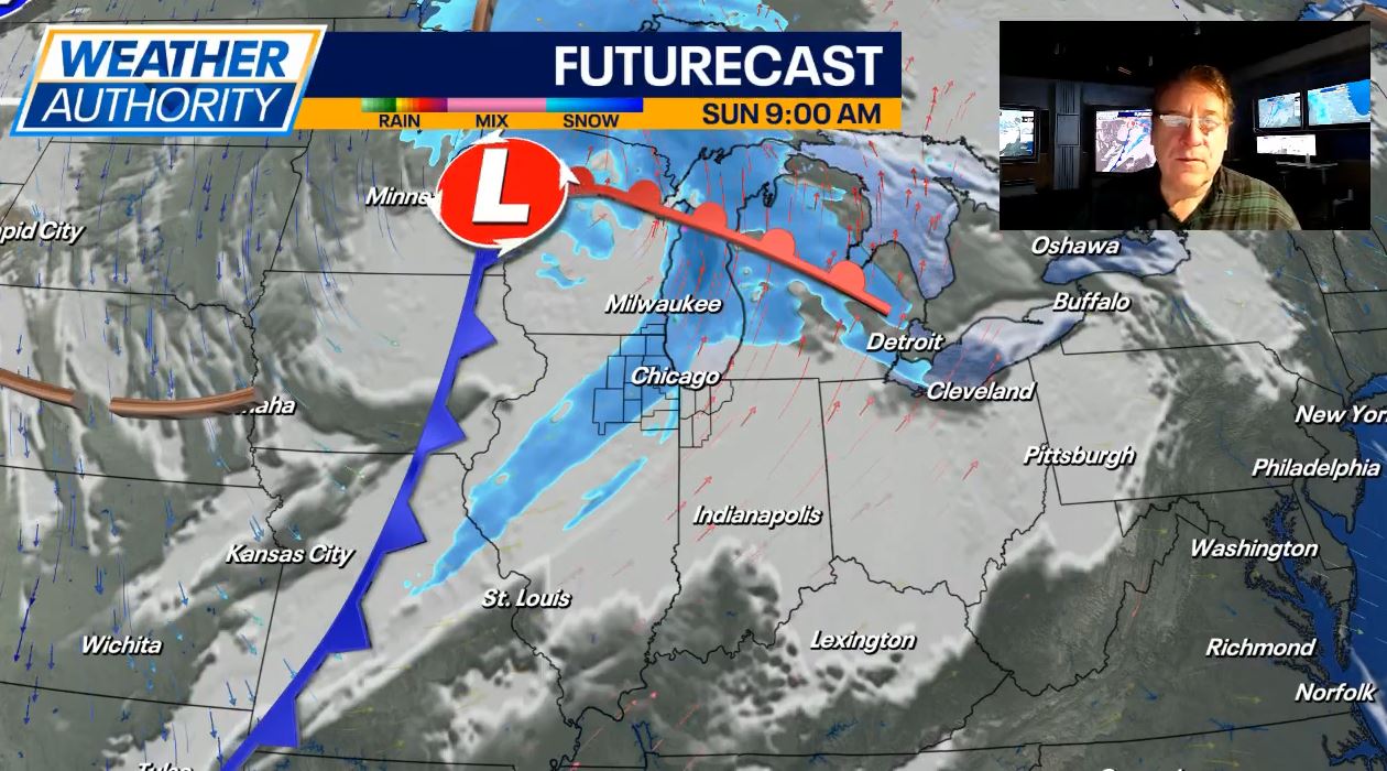 Chicago weather: Light snow, flurries tonight into Sunday morning