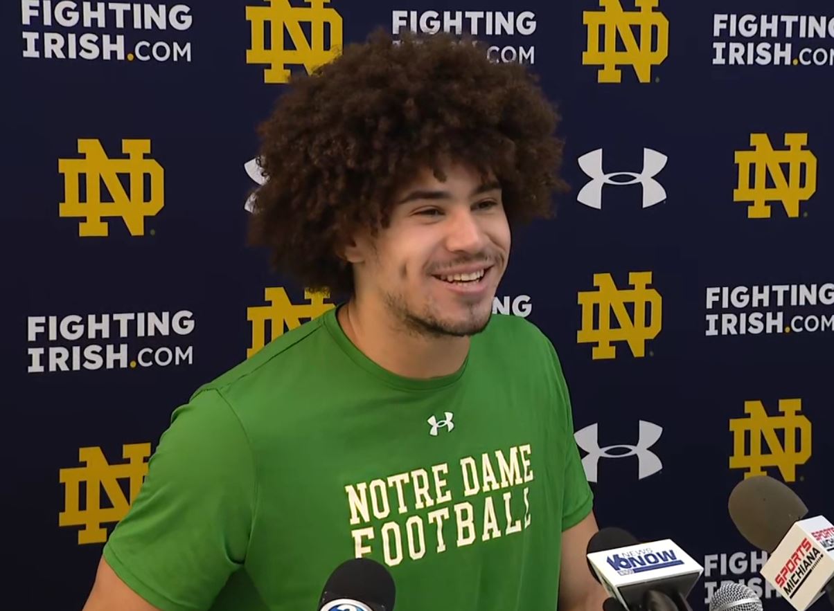 Notre Dame WR Jaden Greathouse talks national title game prep