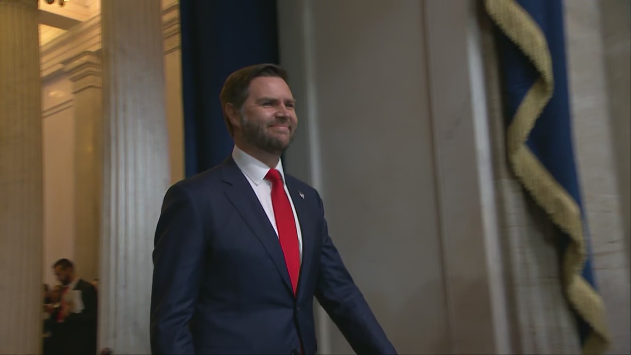 JD Vance arrives for inauguration ceremony