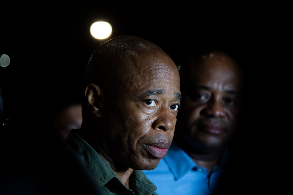 Adams in Albany, faces migrant crisis, budget spending questions