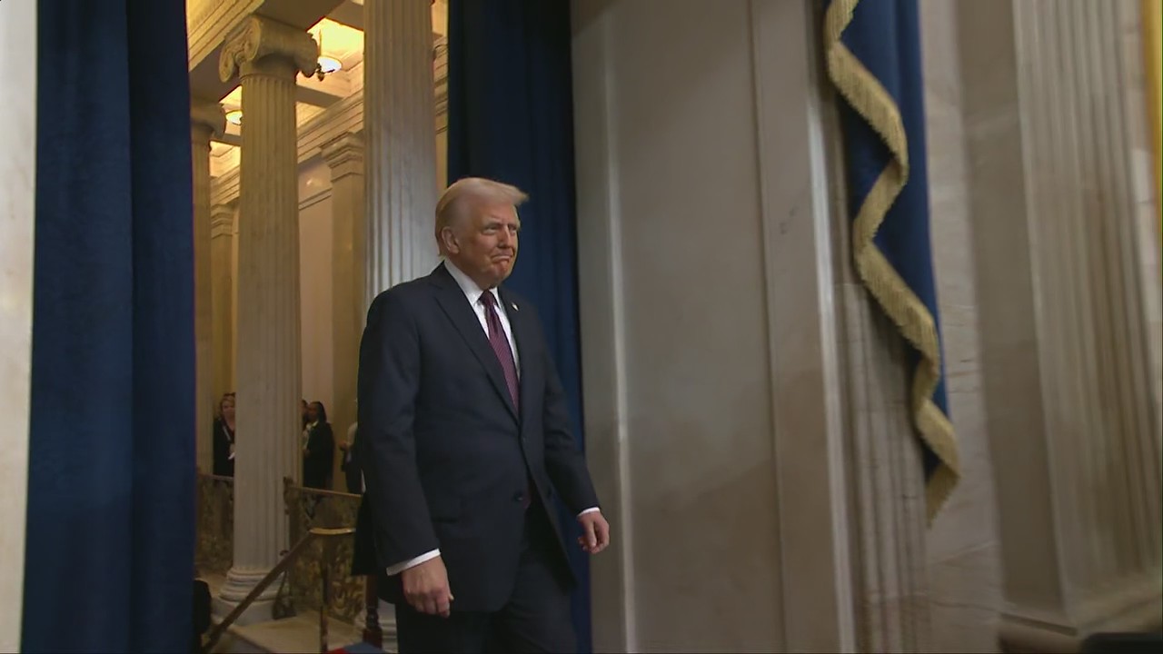 Donald Trump arrives at US Capitol for inauguration