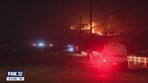 Another fast moving wildfire breaks out in California