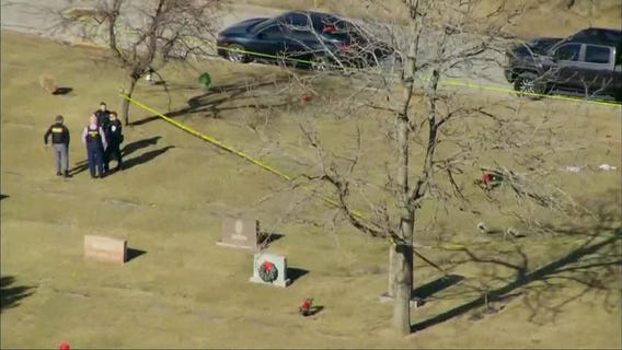 2 people shot at Evergreen Park cemetery