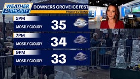 Downers Grove ice festival forecast