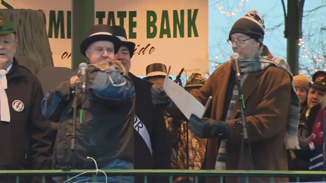 Woodstock Willie makes his Groundhog Day prediction