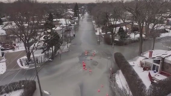 Skokie water main break: Neighborhood flooded, boil order issued