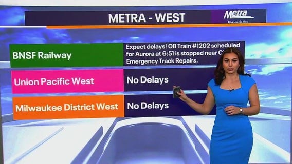 Metra commuter train delayed amid cold weather in Chicago area