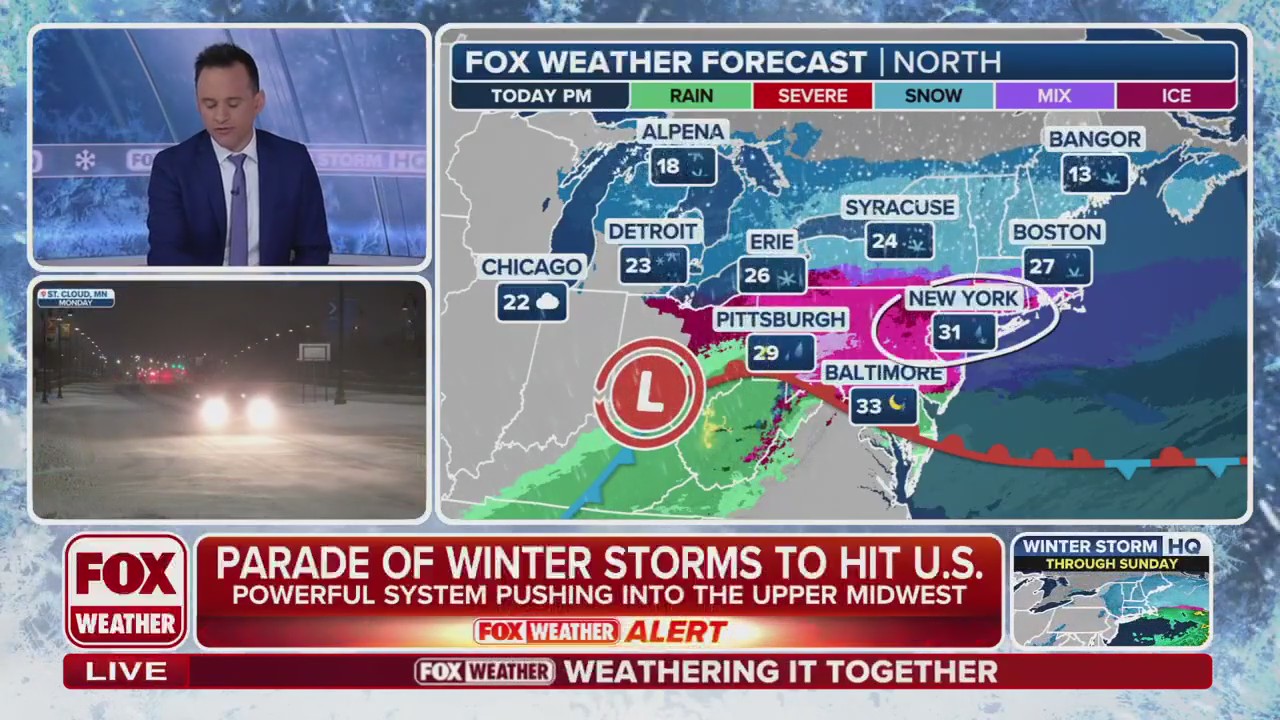 Parade of winter storms to hit NYC area | FOX 5 New York