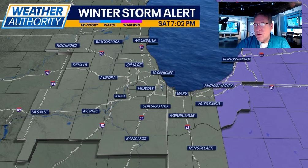 Chicago weather: Snow winds down overnight, arctic chill moves in