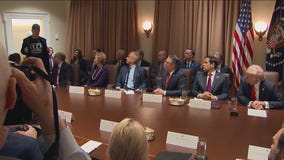 Trump holds first full cabinet meeting, what was discussed