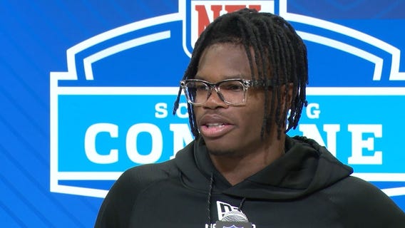 NFL Combine: Heisman Trophy winner Travis Hunter talks his NFL draft stock