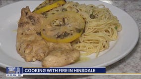 Cooking with Fire: Chicken piccata and arugula salad with the Hinsdale Fire Department