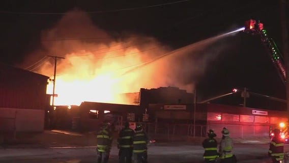 Massive fire erupts at magnesium plant in Dixmoor