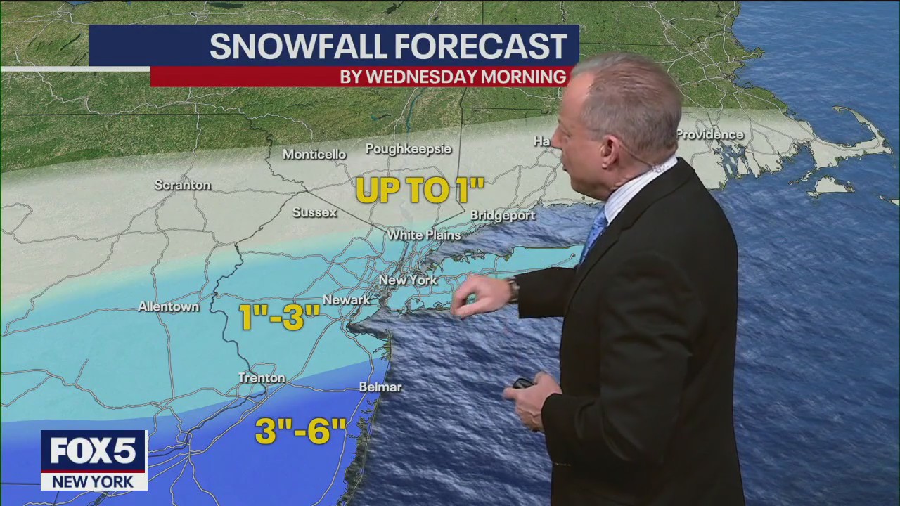 NYC snow forecast: Timeline, how many inches to expect | FOX 5 New York
