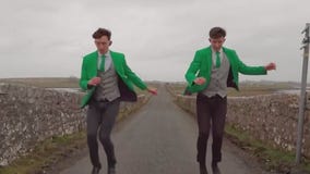 The Gardiner Brothers show off their famous Irish dancing