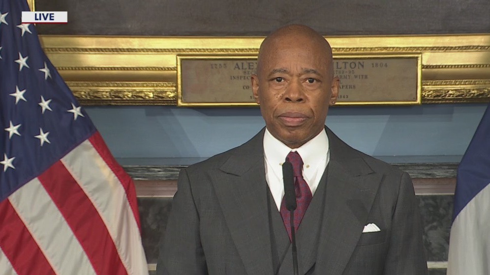 NYC Mayor Adams' speaks after DOJ decision