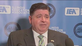 Pritzker sounds off on Trump, Republicans while vowing to fight for public education
