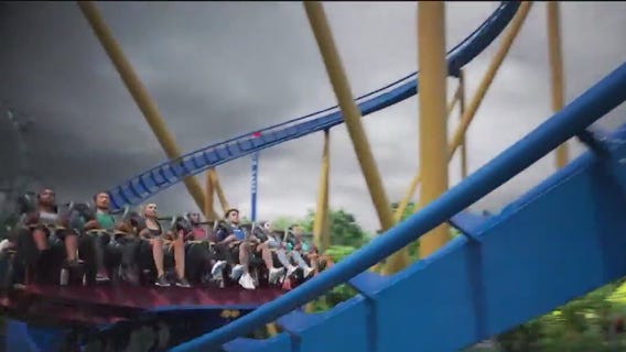 New record-breaking coaster at Six Flags Great America set to thrill riders with a 96? drop