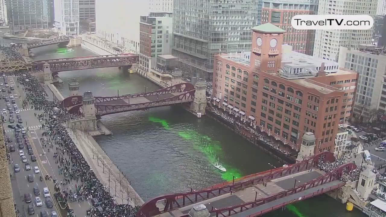 FULL VIDEO: Chicago River dyed green to celebrate St. Patrick's Day