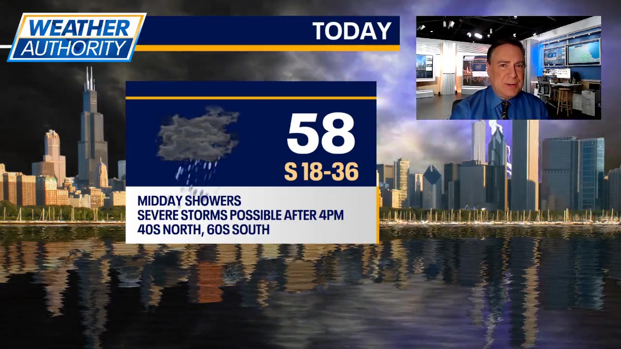 Chicago weather: Severe storms possible today