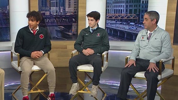 Benet Academy boy's basketball team celebrates state championship