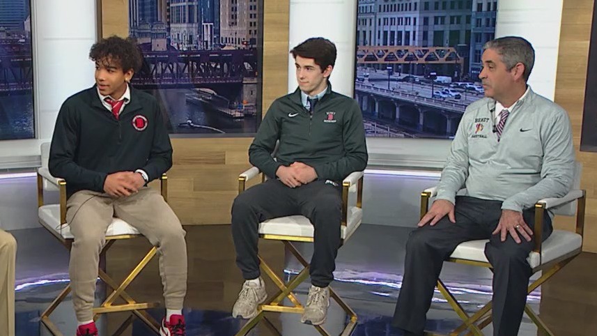 Benet Academy boy's basketball team celebrates state championship