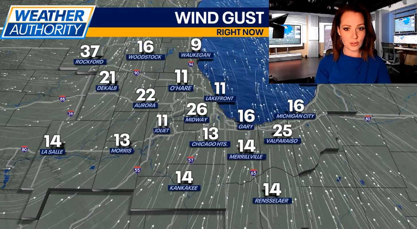 Chicago weather: Wind Advisory issued until midnight for Chicagoland