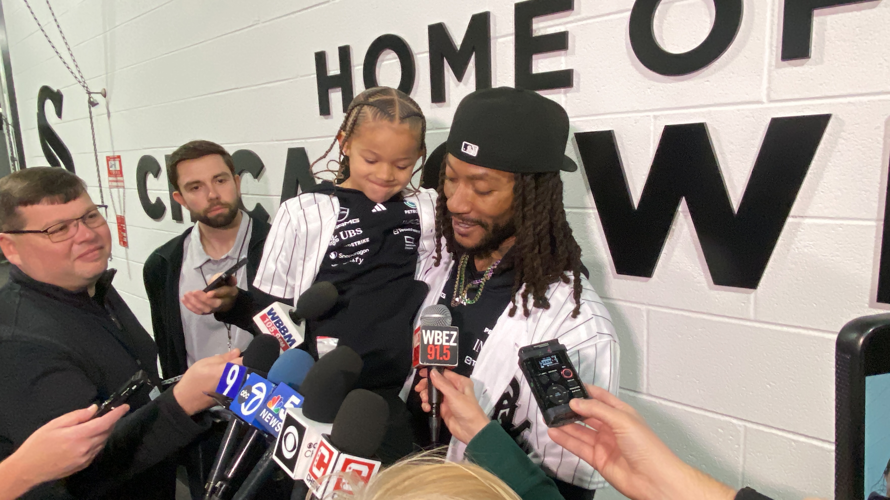 Chicago Bulls legend Derrick Rose talks throwing out the White Sox's Opening Day first pitch