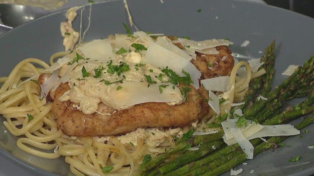 Cooking with Fire: Chicken piccata and baked asparagus with the Portage Fire Department